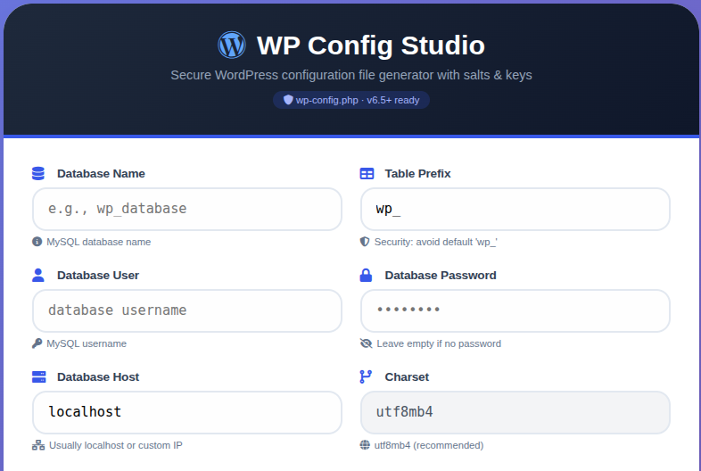 WP Config Studio